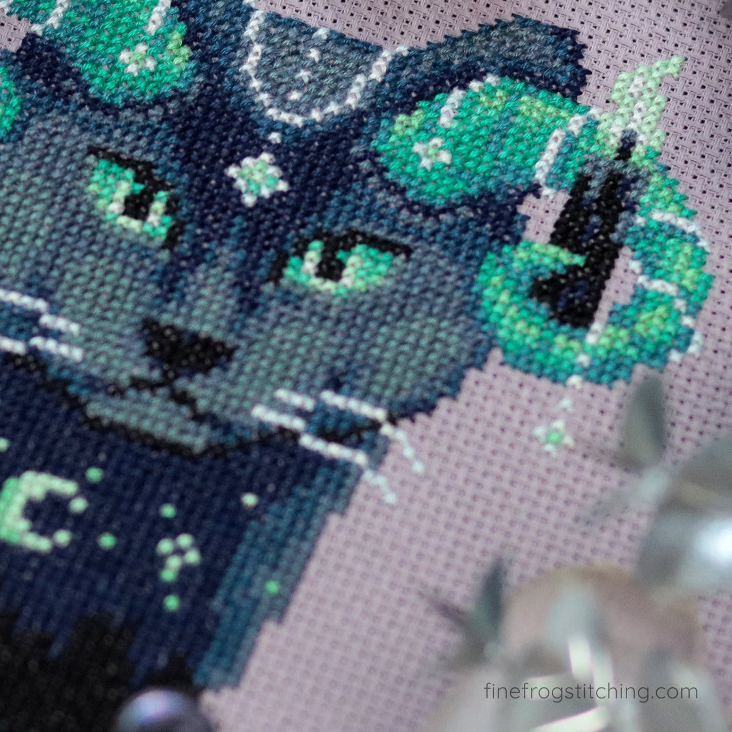 Night Guide Cat - Large Printed Cross Stitch Chart