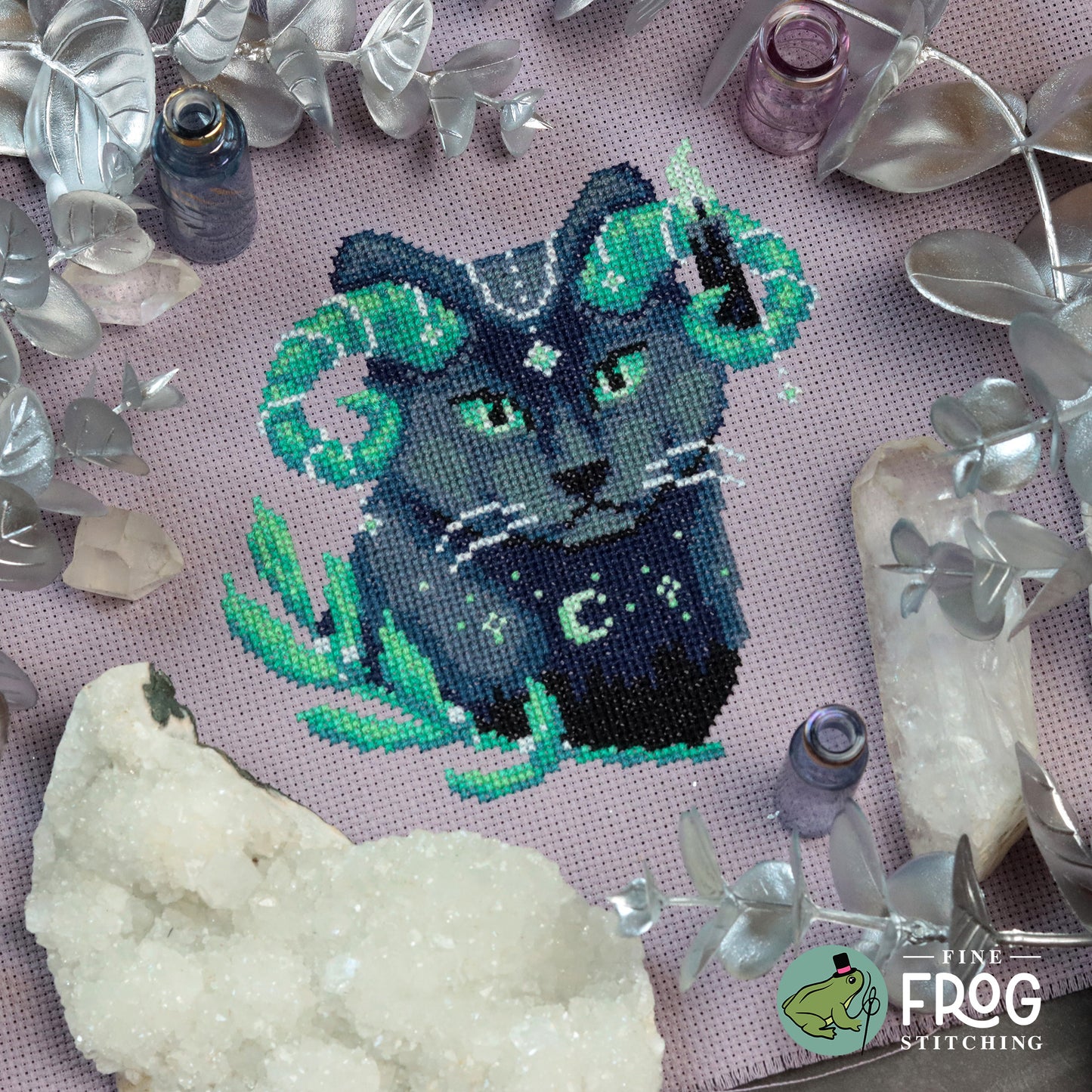 Night Guide Cat - Large Printed Cross Stitch Chart
