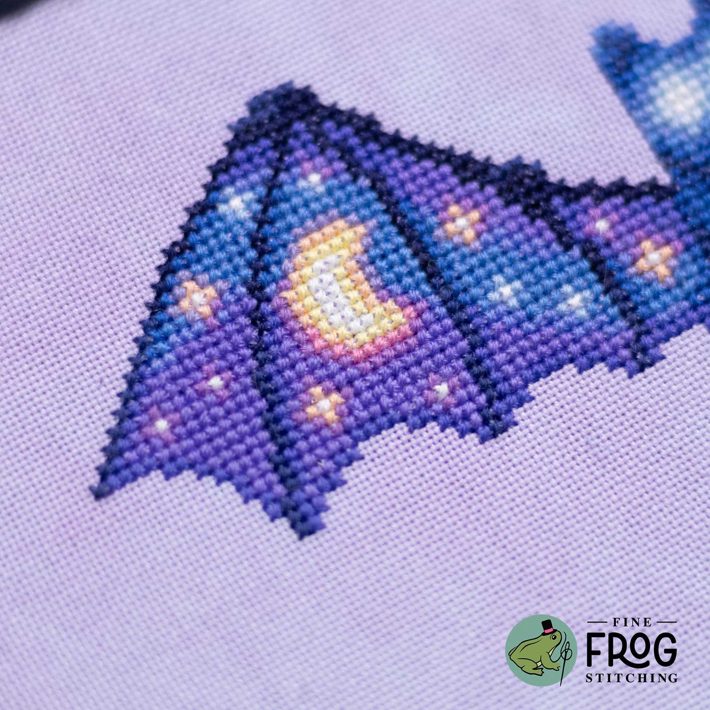 Soaring Sky Bat - Printed Cross Stitch Chart