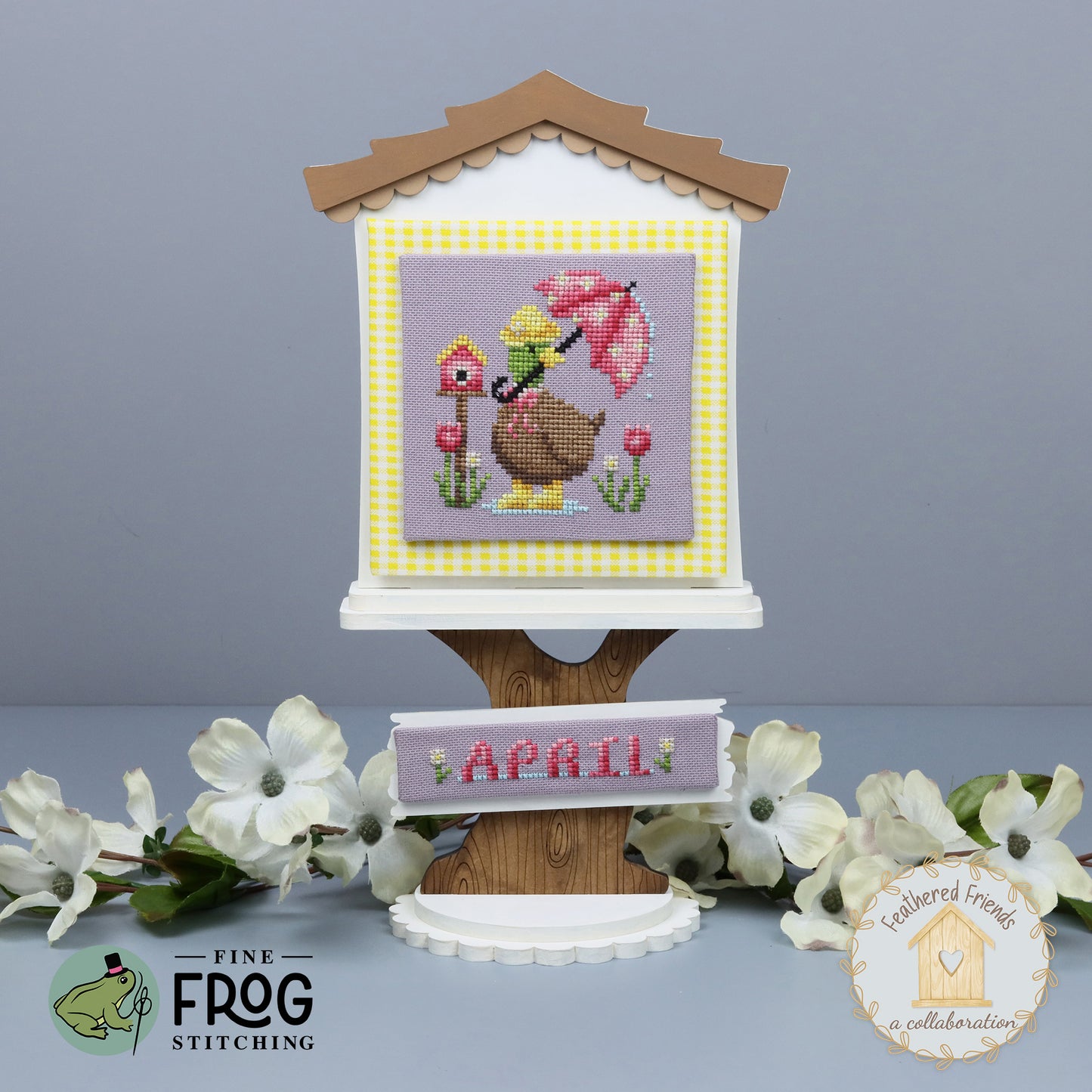 Feathered Friends: April - Small Printed Cross Stitch Chart