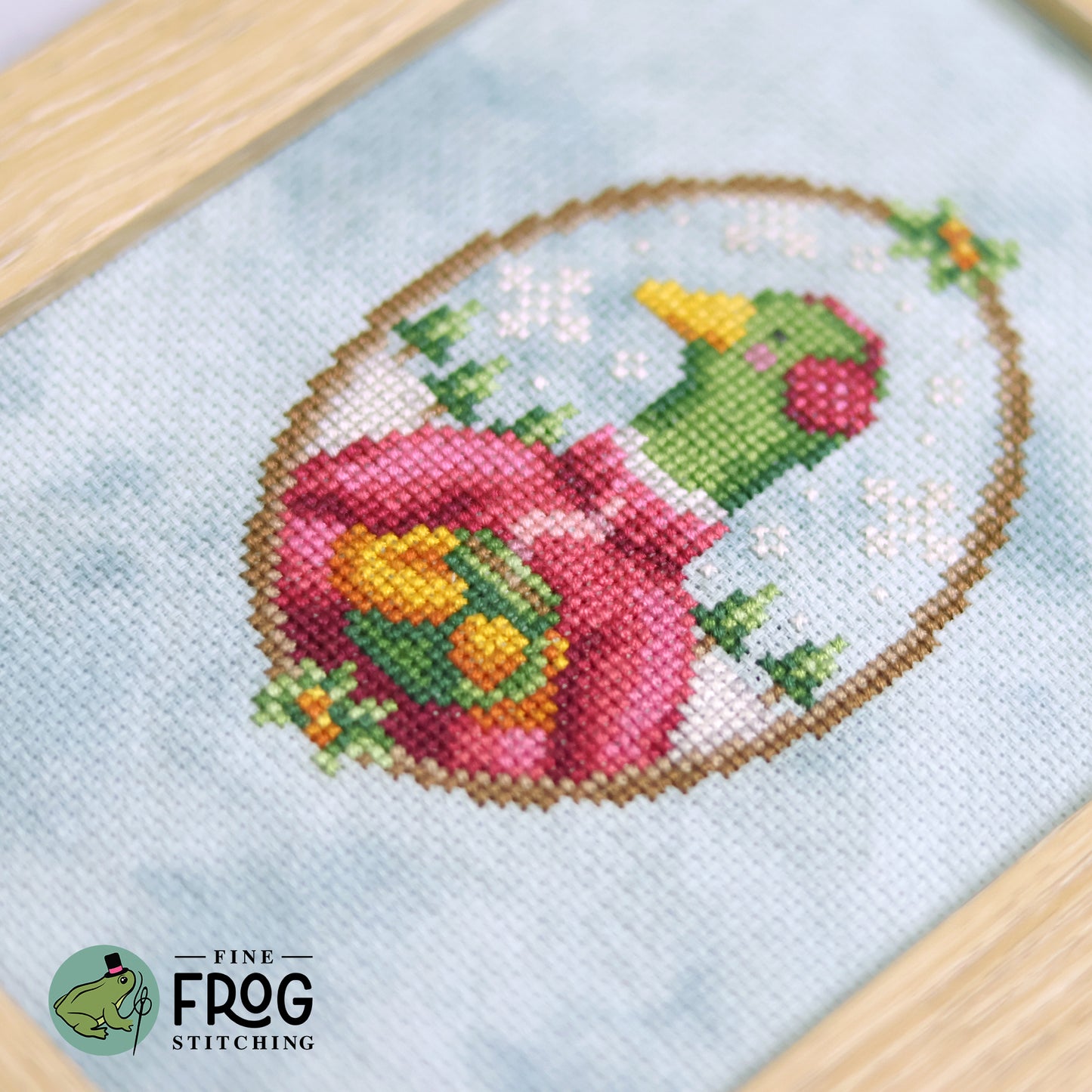 Hot Cocoa Duck - Printed Cross Stitch Chart
