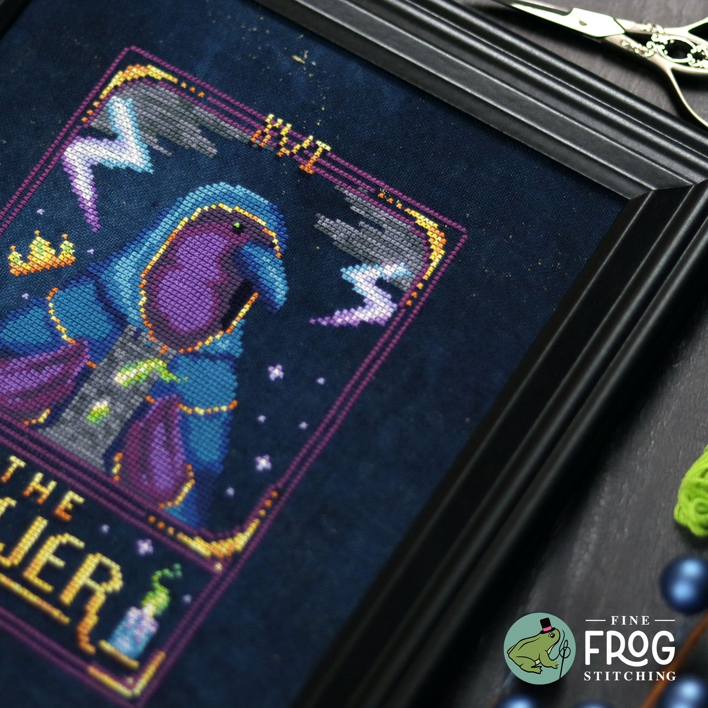 Feather Tarot: The Tower - Printed Cross Stitch Chart