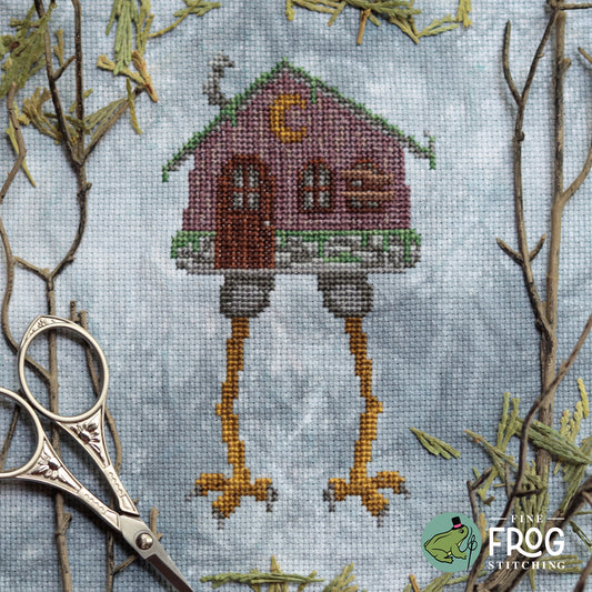 Walking Hut - Small Printed Cross Stitch Chart