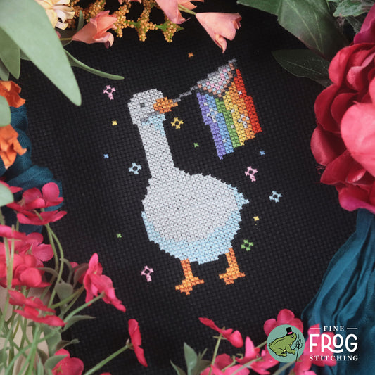 Progress Goose - Small Printed Cross Stitch Chart