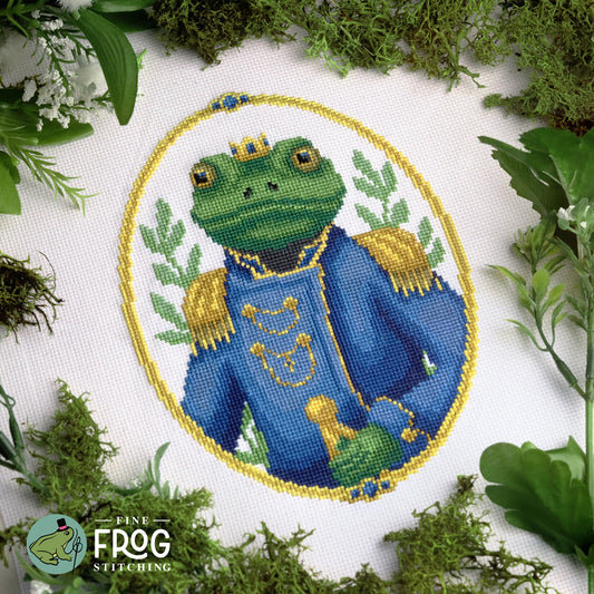 Prince Pondworthy - Large Printed Cross Stitch Chart