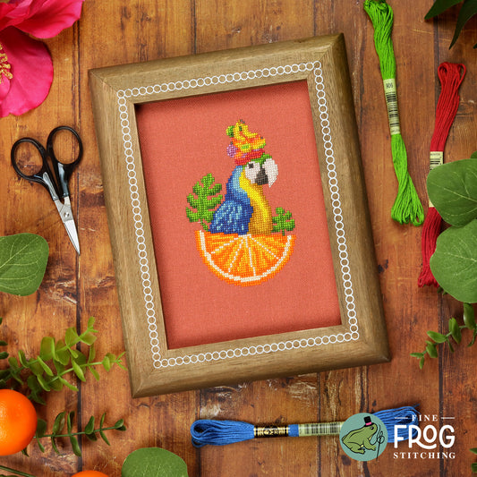 Fruit Hat Señorita - Printed Cross Stitch Chart 🌟 MARKETPLACE EXCLUSIVE