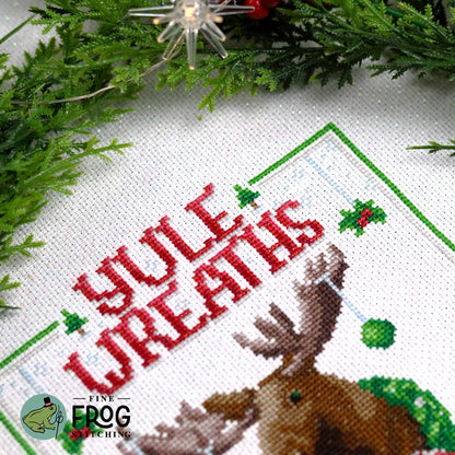 Yule Wreath Advert - Large Printed Cross Stitch Chart