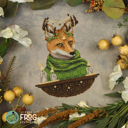 Fireside Fox - Large Printed Cross Stitch Chart