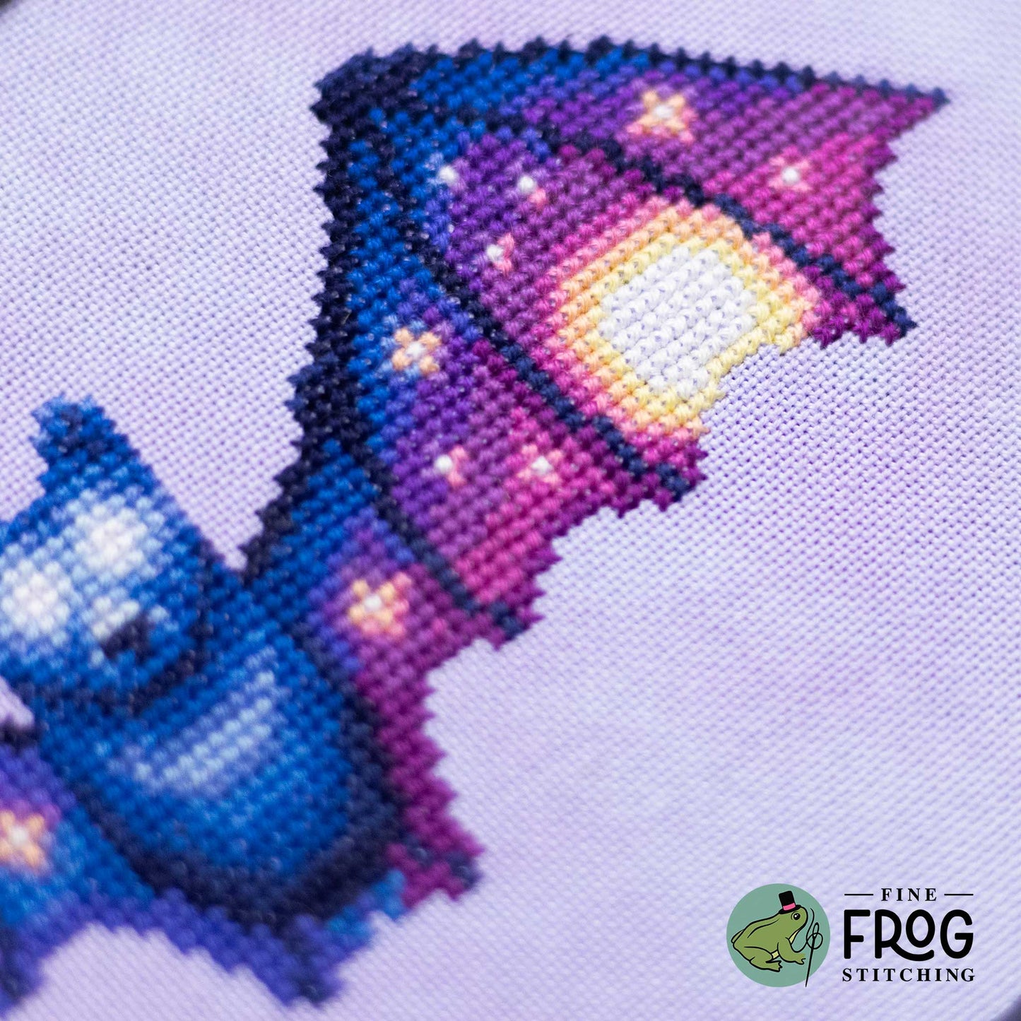 Soaring Sky Bat - Printed Cross Stitch Chart