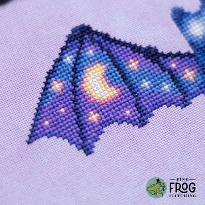 Soaring Sky Bat - Printed Cross Stitch Chart
