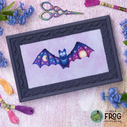 Soaring Sky Bat - Printed Cross Stitch Chart