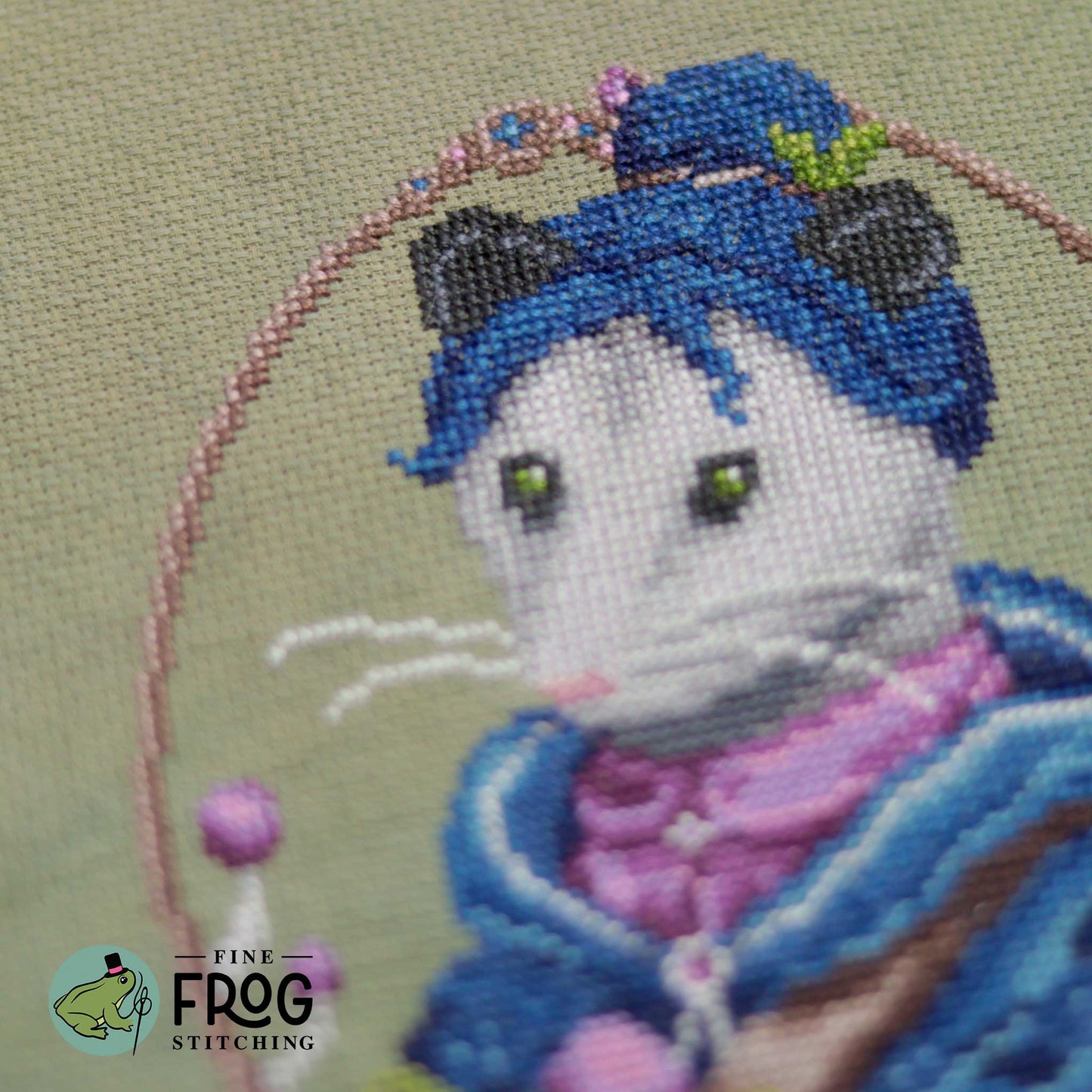 Opossum Forager - Printed Cross Stitch Chart
