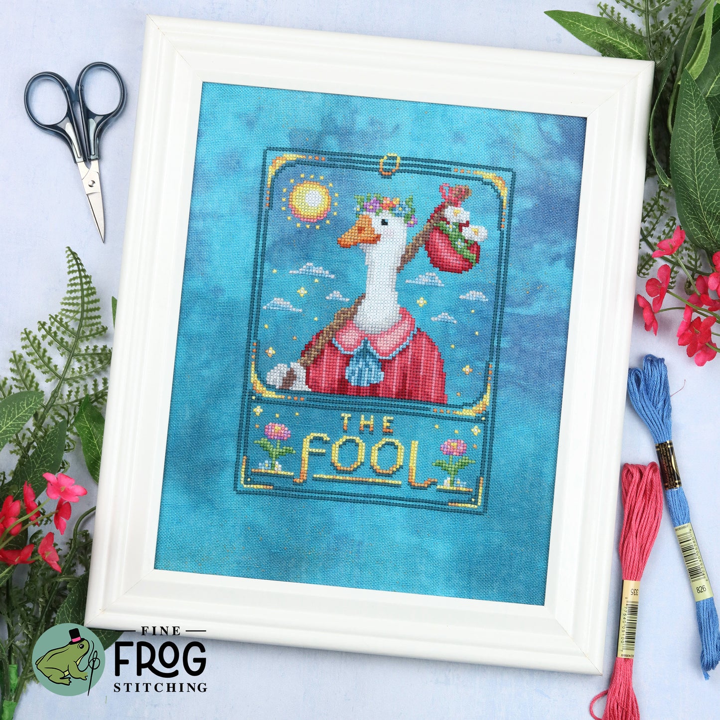 Feather Tarot: The Fool - Printed Cross Stitch Chart