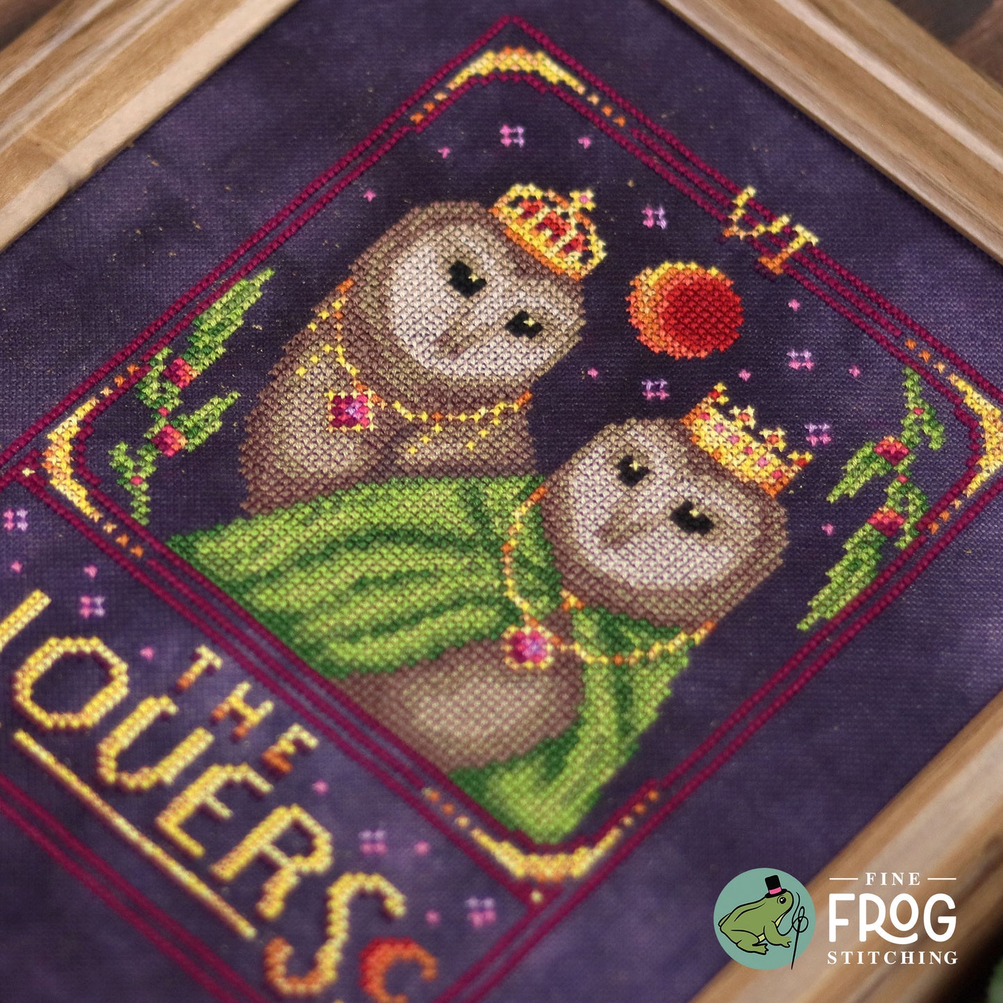 Feather Tarot: The Lovers - Printed Cross Stitch Chart