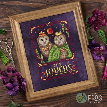Feather Tarot: The Lovers - Printed Cross Stitch Chart