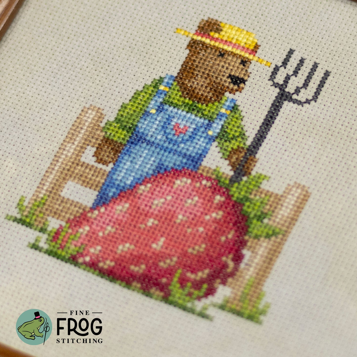 Strawberry Farmer - Printed Cross Stitch Chart