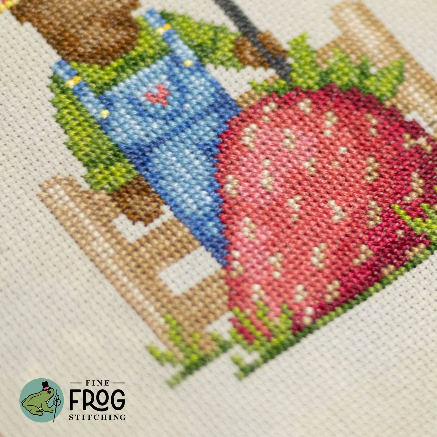 Strawberry Farmer - Printed Cross Stitch Chart