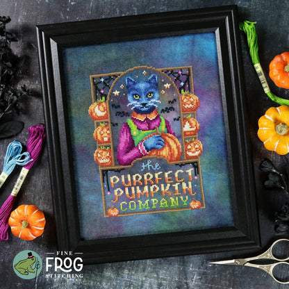 Purrfect Pumpkin Co - Printed Cross Stitch Chart