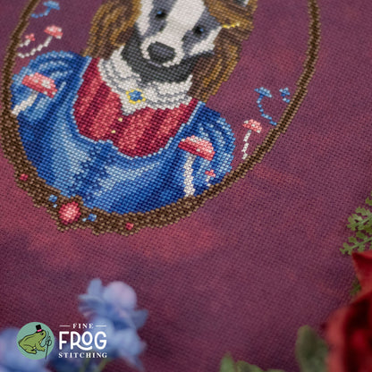PREORDER 🌟 Badger Lady - Printed Cross Stitch Chart