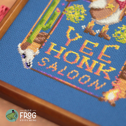Yee Honk Saloon - Printed Cross Stitch Chart
