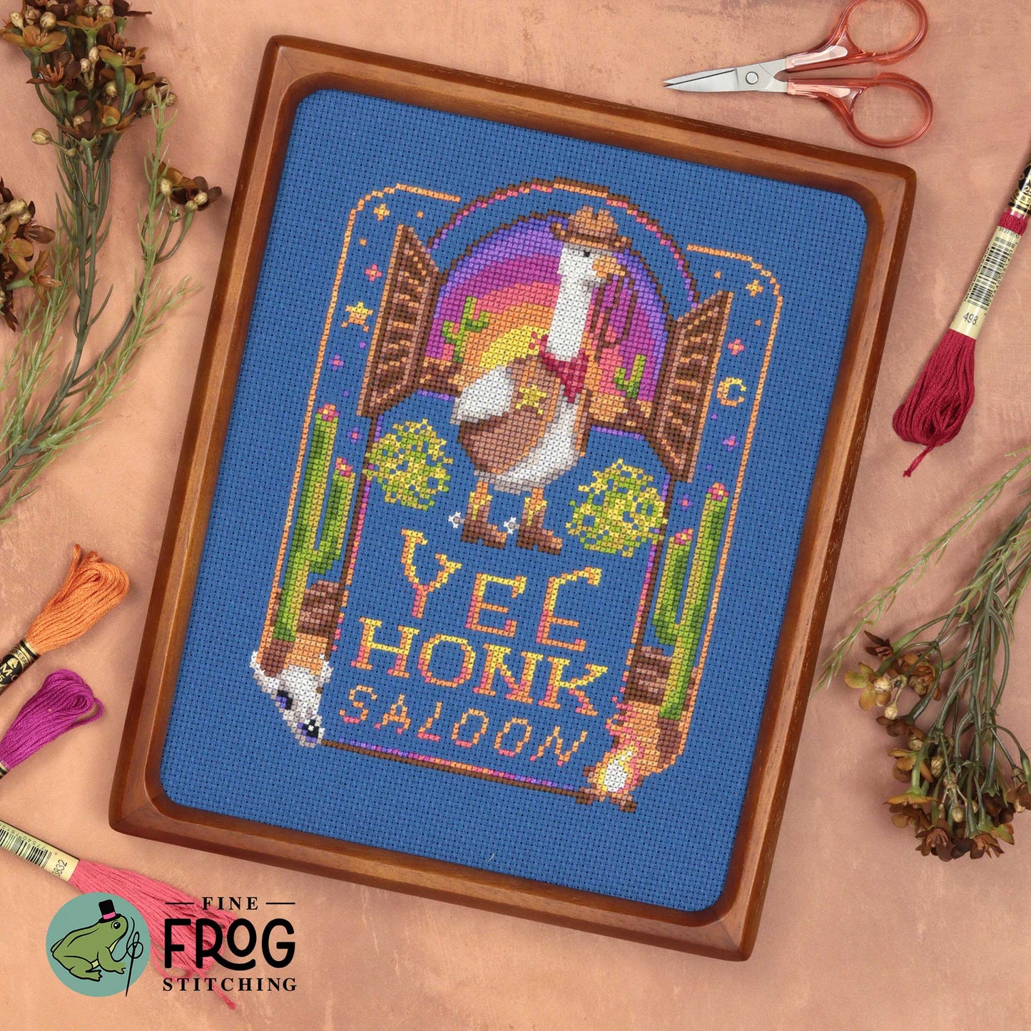 Yee Honk Saloon - Printed Cross Stitch Chart